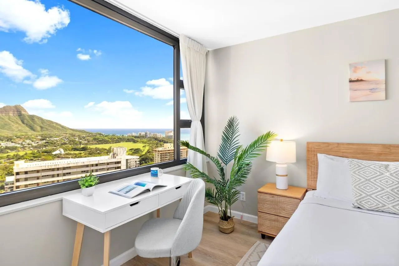 Stylish Oasis With Great Ocean And Diamond Head Views, Free Parking! Daire Honolulu
